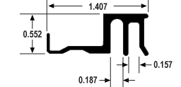 42623 – Frame 24 foot 6063 T-6 42623 – Frame 24 foot 6063 T-6