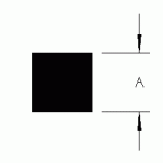Aluminum square bar