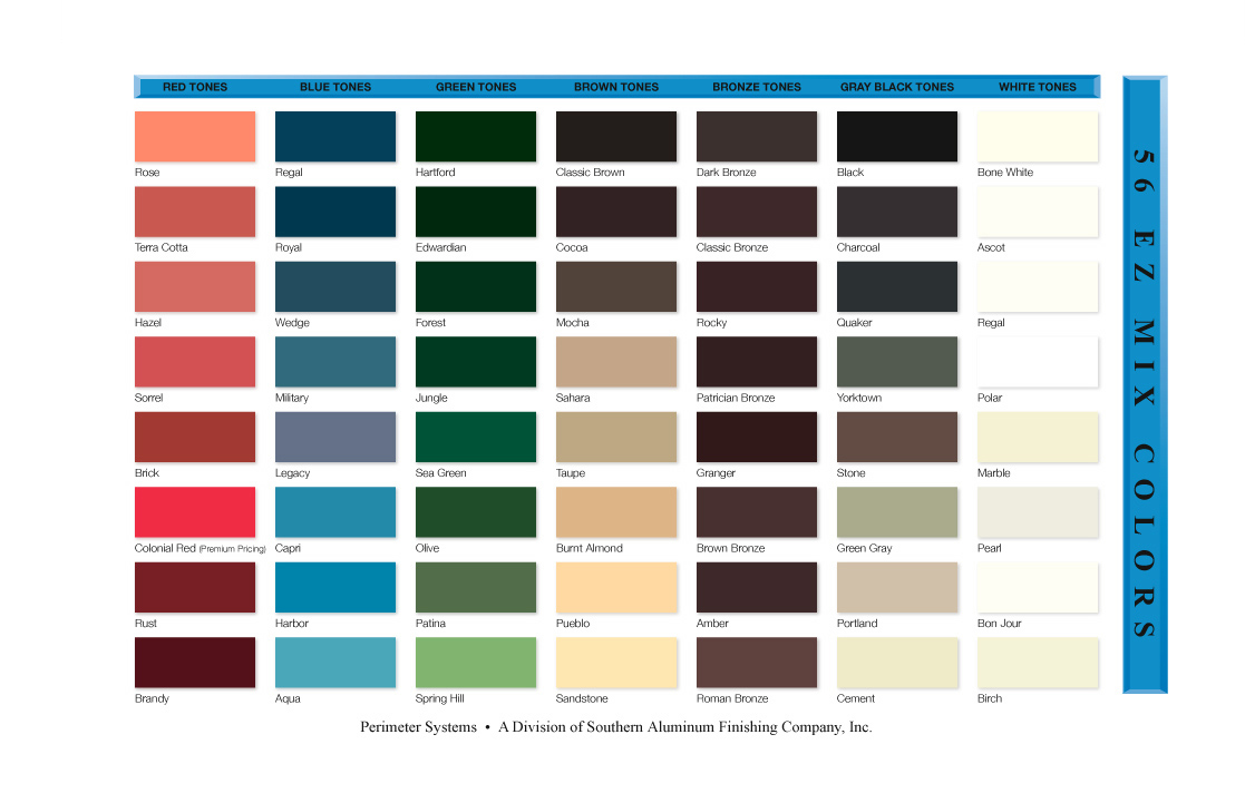 Akzo Nobel Powder Coatings Color Chart